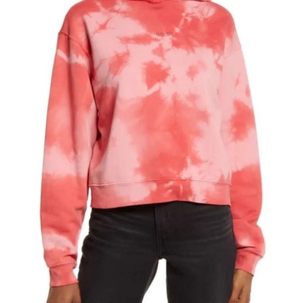 Women All Saints Dye Tye Hoodie. Size 8 - Picture 2 of 8